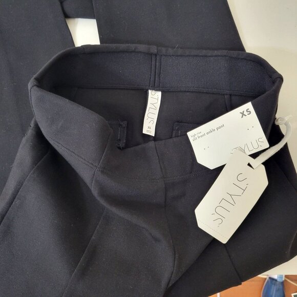 Stylus High Rise Slit Front Ankle Pants Women's Size XS NWT - Picture 3 of 5